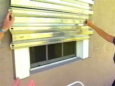 Installing aluminum shutters