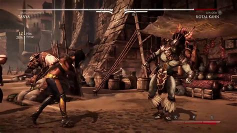 Mortal Kombat Tanya X Ray Dragon Naginata Combo Youtube