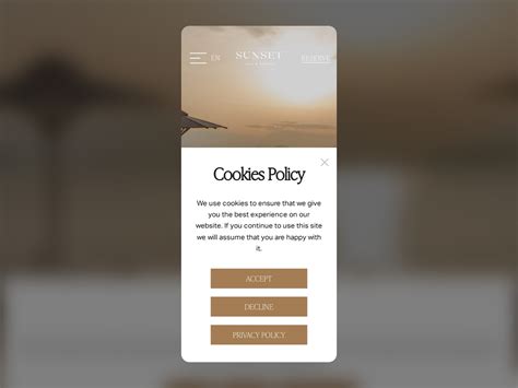 Sunset Restaurant - Awwwards Honorable Mention