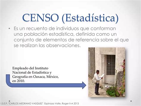 Censo Concepto Tipos De Censo Ppt