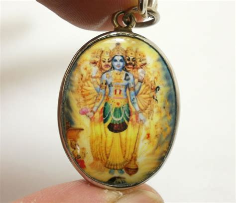 Vishvarupa Universal Form Of Lord Vishnu Krishna Hindu Amulet Om