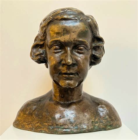 Brons Bronzen Sculptuur Buste Van Een Jonge Vrouw Kopen Bied