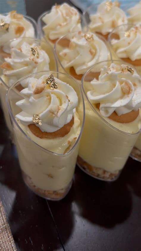 Banana Pudding Shooters Dessert Cups Recipes Mini Desserts Dessert Shooters Recipes