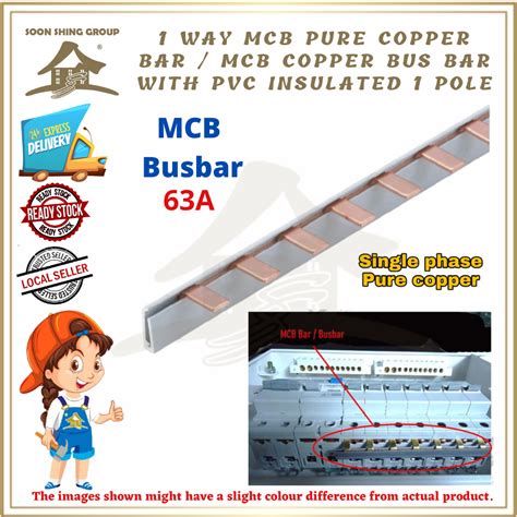 1 WAY MCB Pure Copper Bar MCB Copper Bus Bar With PvC Insulated 1 POLE