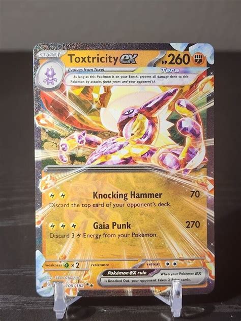 Toxtricity Ex Holo Double Rare Paradox Rift Pokemon Tcg