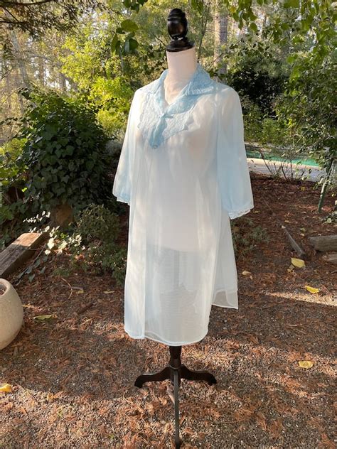 Vintage Sheer Peignoir Robe Gem