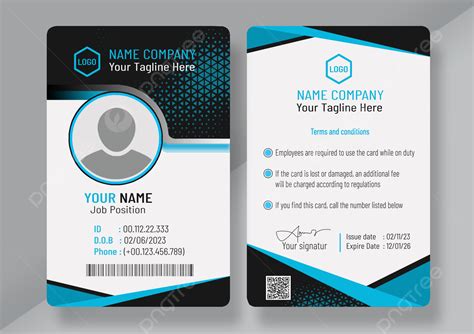 Modern Office Employee Id Card Business Template Download On Pngtree