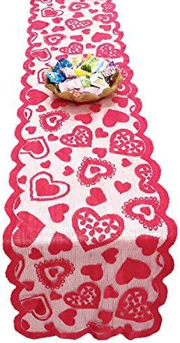 Amazon BinaryABC Valentine S Day Table Runner Red Heart Table