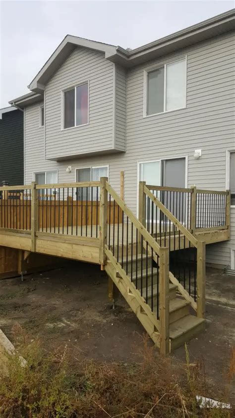 pressure treated deck cm construction