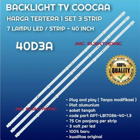 Jual BACKLIGHT TV COOCAA 40D3A 40D3 LAMPU LED BL COCA KOKA 40 INC INCH