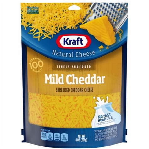 Kraft Mild Cheddar Finely Shredded Cheese 8 Oz Bag 8 Oz Ralphs