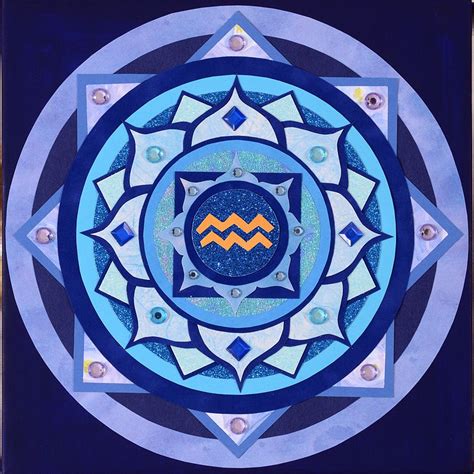 Kathy Rose Art Mandalas Astrology Art Astrology Aquarius Zodiac