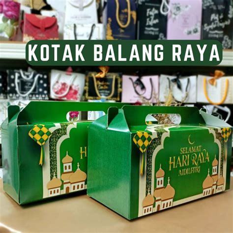 Pcs Kotak Balang Raya Raya Gift Box Kotak Balang Kuih Raya Raya