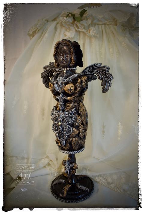 Baroque Angel Sculpture Hand Sculpted Mixed Media Art One of a - Etsy