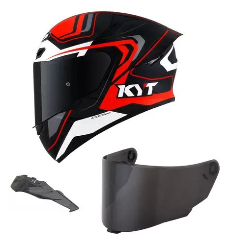 Capacete Masculino Kyt Tt Course Overtech Viseira E Spoiler