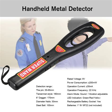 Buy Handheld Foldable Metal Detector High Sensitivity Scanner Security