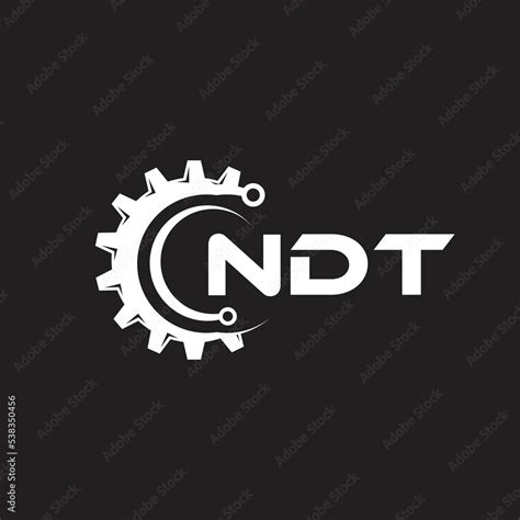 Ndt Letter Technology Logo Design On Black Background Ndt Creative