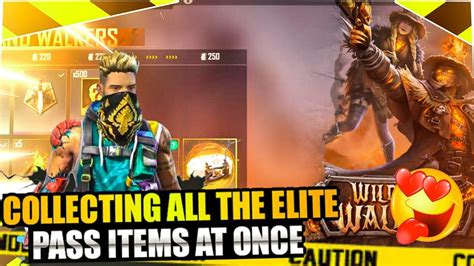 हिंदी Mein Elite Pass Items Claiming Garena Free Fire Elite Pass Badges Mission Complete