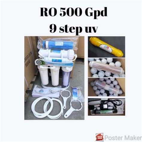 Jual Mesin Ro Gpd Step Uv Reverse Osmosis Step Gpd Uv Cisso