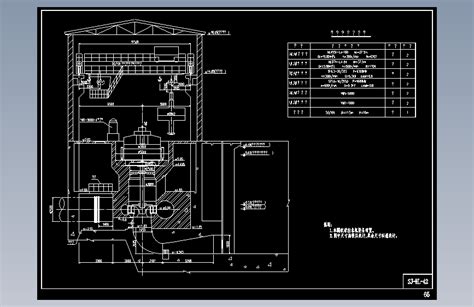 小水电站机电设计图（hl）－4autocad 14模型图纸下载 懒石网