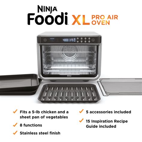 Ninja Foodi 8-in-1 XL Pro Air Fry Oven, Large Countertop Convection Oven, DT200