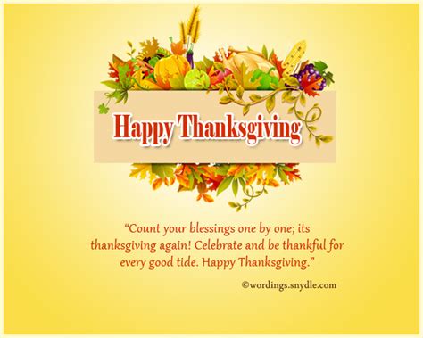 Happy Thanksgiving Day Greetings Messages – Wordings and Messages