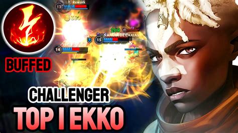 Wild Rift Top 1 Ekko Challenger Full Ranked YouTube