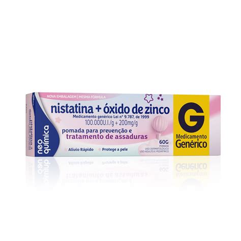 Nistatina Xido De Zinco Pomada Gen Rico Neo Qu Mica G Pague Menos