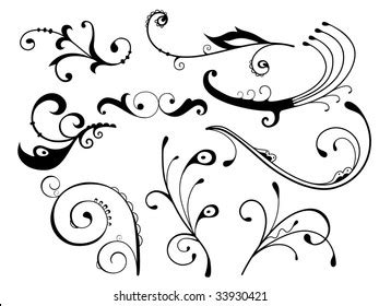 Swirl Design Elements Stock Vector Royalty Free