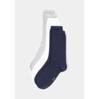 Mi Chaussettes Femme Marine Blanc Gris T35 37 TEX Le Lot De 3 Paires