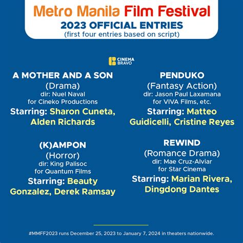 Cinemabravo On Twitter Breaking Metro Manila Film Festival Mmff