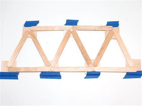 Make A Warren Truss Bridge With Popsicle Sticks Make Popsicle