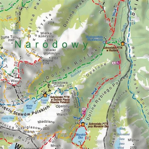 Mapa Turystyczna Tatry Zakopane