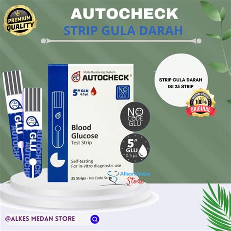 Jual Autocheck Gula Darah Strip Gula Darah Autocheck Strip Tes Gula