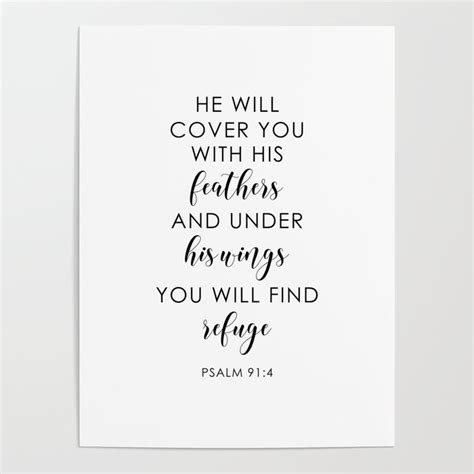 Psalm 914 Christian Bible Poster By Socoart Society6