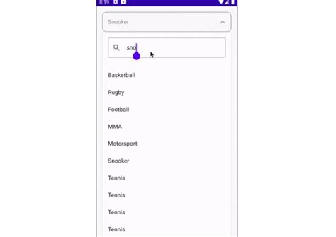 A Jetpack Compose Searchable Drop Down Menu Library