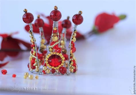 Корона красная. Корона на голову. Диадема – заказать на Ярмарке ...