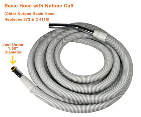 Basic Central Vacuum Hose for Nutone Square Inlet | $93.44 - $103.94 ...