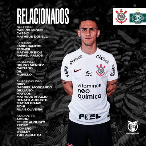 retorno de Matías Rojas Corinthians divulga lista de relacionados