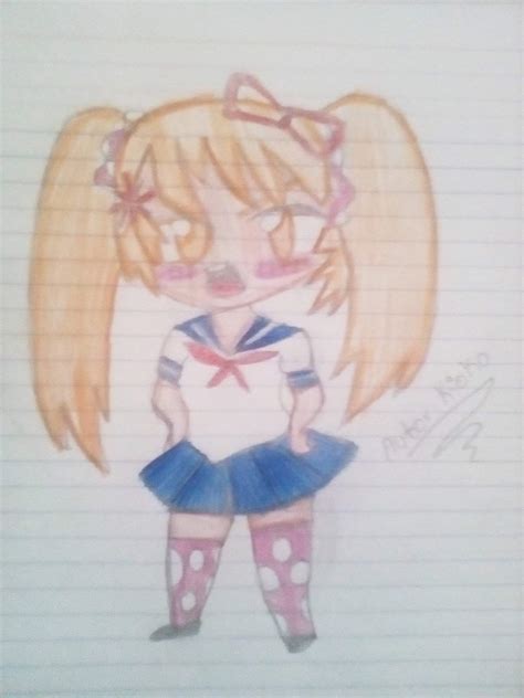 Mi Dibujo De Osana Najimi 💢 Yandere Simulator 💌 Amino Amino