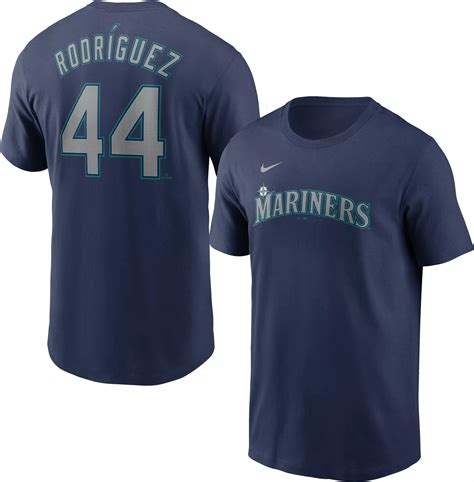 Nike Men s Seattle Mariners Julio Rodríguez 44 Navy T Shirt