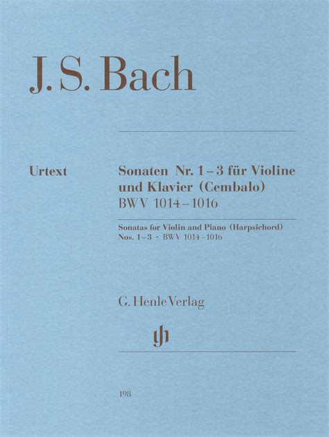 楽天ブックス 【輸入楽譜】バッハ Johann Sebastian バイオリン・ソナタ集 第1巻 Bwv 1014 1016原典版