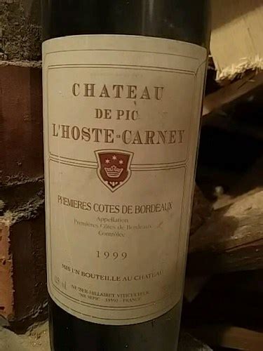 Ch Teau L Hoste Carney Premi Res C Tes De Bordeaux Vivino