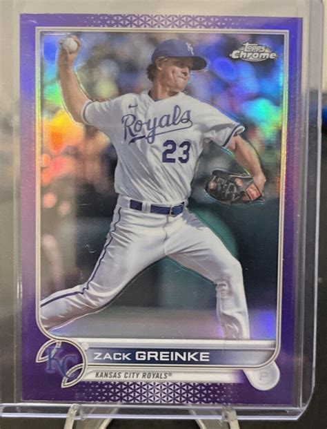 2022 Topps Chrome Update Zack Greinke Purple Refractor EBay