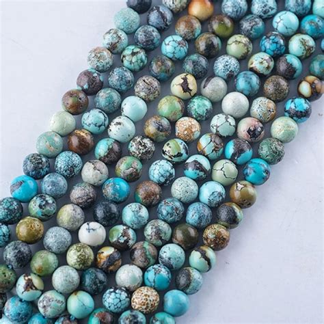 Real Genuine Hubei Turquoise Smooth Round Beads Mm Mm Mm Mm Mm