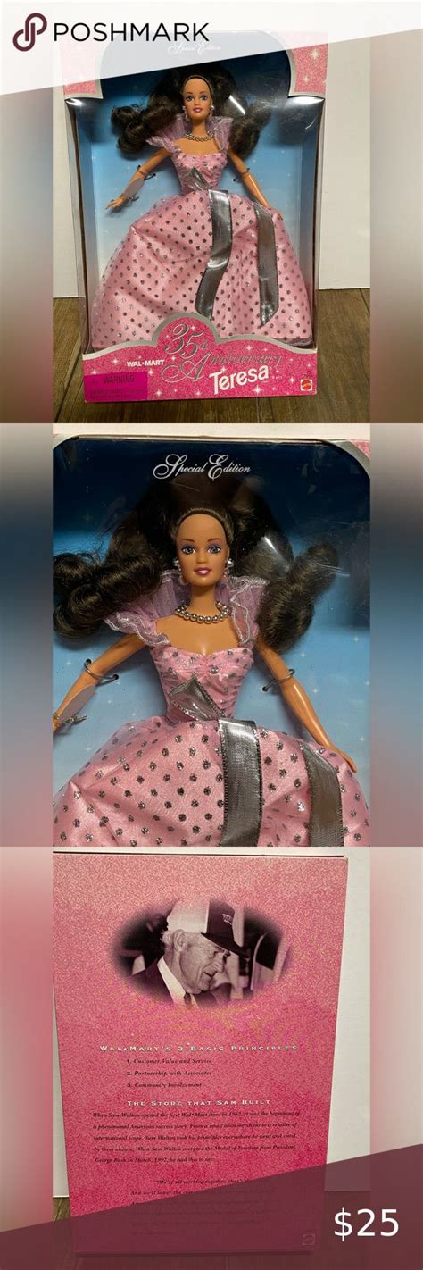 New Barbie Wal Mart Th Anniversary Teresa Doll Special Edition