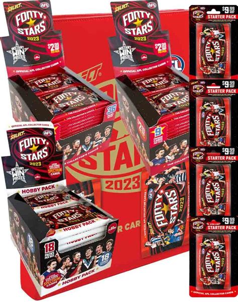 Select Afl Footy Stars Large Box Album And Starter Pack Combo