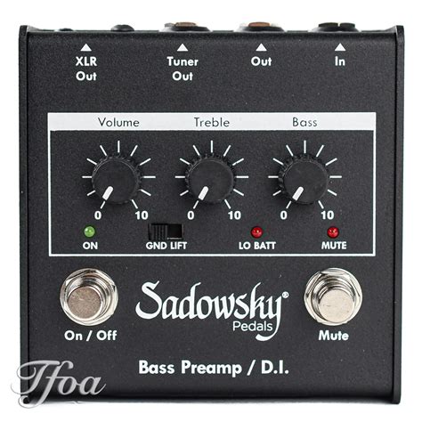 Sadowsky Sbp1 Outboard Bass Preamp Di The Fellowship Of Acoustics