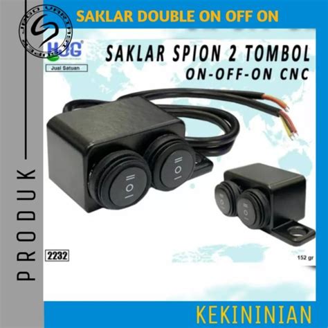 Jual Switch Saklar Lampu Double Titik On Off On Cnc Waterproof Tahan