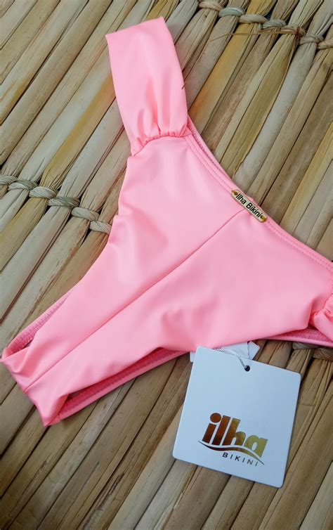 Calcinha De Biqu Ni Fio Dental Confort Rosa Beb Ilha Bikini